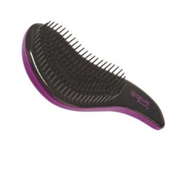 Щетка массажная DEWAL BEAUTY, для легкого расчесывания волос, мини с ручкой  цвет фиолетово-черный