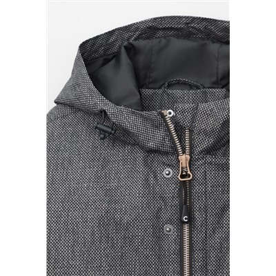 ВК 30138/н/1 ГР Куртка мальчики серо-коричневый, текстура ткани