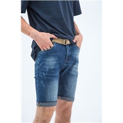 Шорты мужские джинс STOLNIK 835 + ремень