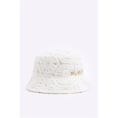 River Island Girls Crochet Lace Bucket Hat