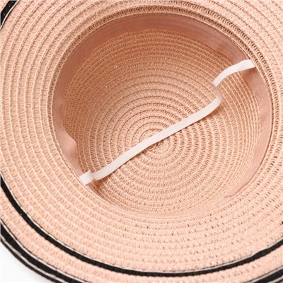 Шляпа для девочки MINAKU "Модница", цвет розовый, р-р 52