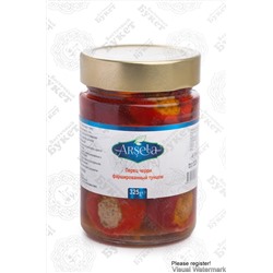 Перец красный Черри "Arsela" фаршированный тунцом 350 гр 1/12 (стекло)