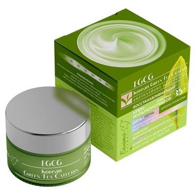 EGCG Korean GREEN TEA Крем-мультипротектор д/лица день/ночь 35+ 50г