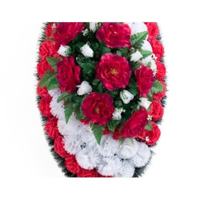 Искусственные цветы, Венок "Ладжина" (100 см) для проведения обряда похорон (1010237)