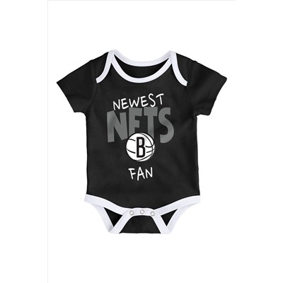 Fanatics NBA Brooklyn Nets Slam Dunk Black 3pc Bodysuit