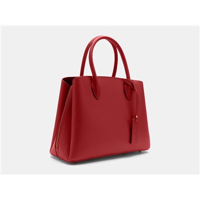 Красная кожаная женская сумка из натуральной кожи «WK0010-G Red»