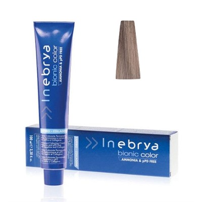 INEBRYA BIONIC COLOR Крем-краска для волос безамм 8/0 Light Blonde Светло-русый 100мл