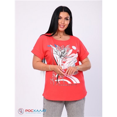 Женская футболка с принтом коралловый КФ-01 (6)