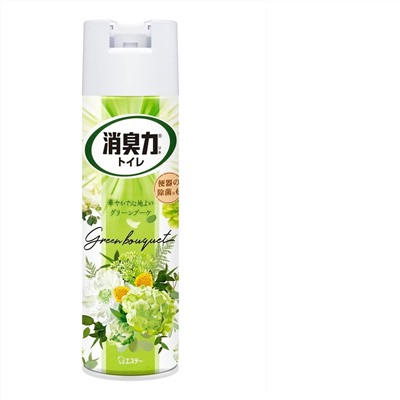 ST Освежитель воздуха для туалета "SHOSHU RIKI" (аэрозоль для туалета с антибактериальным эффектом «Цветочный букет») 365 мл / 24