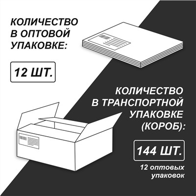 48Б24 "Светоч" Блокнот на скобе, A6 48 л. 12 шт. клетка Закат 01030