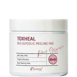 Пилинг-подушечки МИНДАЛЬНЫЕ Toxheal Red Glyucolic Peeling Pad Esthetic House 100 штук