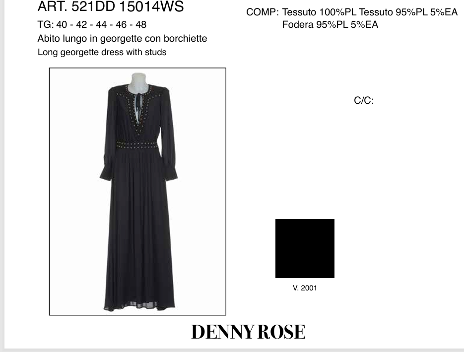 Denny rose abito lungo online