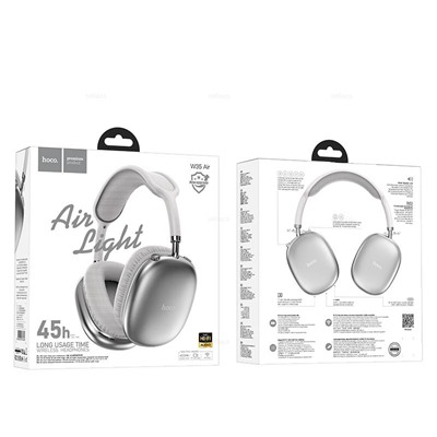 Полноразмерные Bluetooth наушники HOCO W35 Air (серебро)