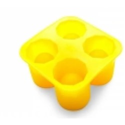 Форма для льда GEMINI, стопка, 12х12х6.5см, желтый