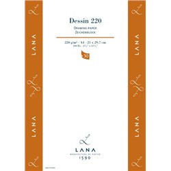 LANA Альбом-склейка для рисования "Dessin",  220 г/м², А4, 30 л