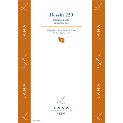 LANA Альбом-склейка для рисования "Dessin",  220 г/м², А4, 30 л