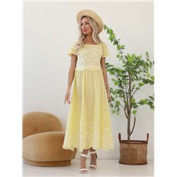 Платье WISELL П3-5507/4 желтый