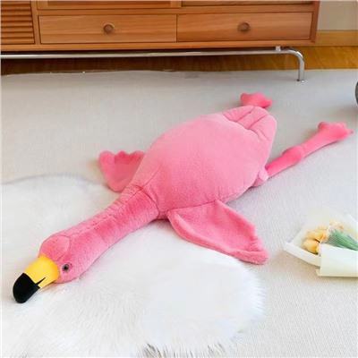 Мягкая игрушка Фламинго розовый 90 см