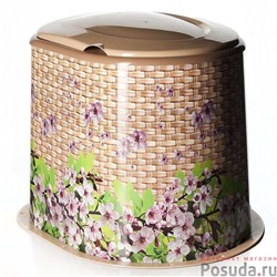 Туалет дачный Плетенка (декор) (цвет в ассортименте) арт. M3025