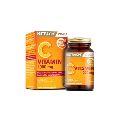 Nutraxin C Vitamini 1000 Mg Zaman Salınımlı 30 Tablet STK1370