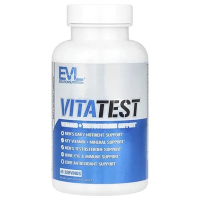 EVLution Nutrition, VitaTest, комплекс питательных веществ для мужчин`` 90 таблеток