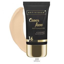 Тональный крем ART-VISAGE устойчивый матирующий "Cover Face" - 209 ваниль