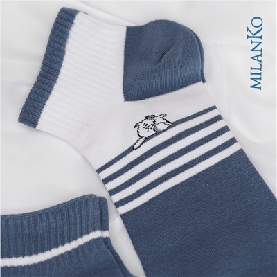 Мужские носки спортивные (Узор 3) MilanKo N-158