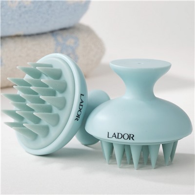 Lador Массажер для мытья волос и кожи головы / Dermatical Shampoo Brush, голубой