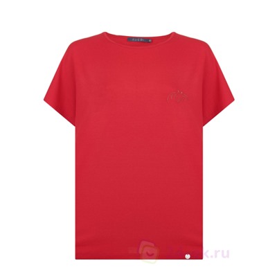 3605 - Красная футболка с вышивкой арт.3605 AVERI