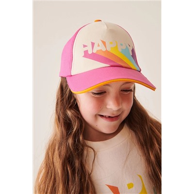 Little Bird by Jools Oliver Happy Rainbow Baseball Cap