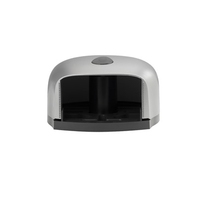 GFmark - Диспенсер для туалетной бумаги - барабан, пластиковый, СЕРЫЙ, с глазком - капля, с ключем  ( 931)