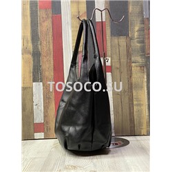 9776-2 black  сумка Wifeore натуральная кожа 40х26