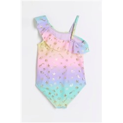 River Island Girls Rainbow Swimsuit