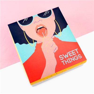 Набор подарочный "Sweet things" полотенце и аксессуары