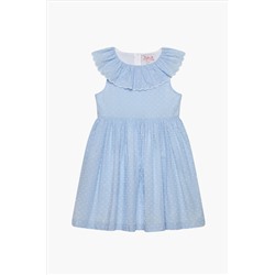 Trotters London Blue Florrie Wide Willow Dress