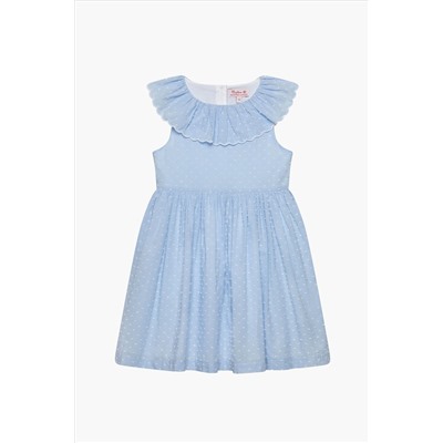 Trotters London Blue Florrie Wide Willow Dress