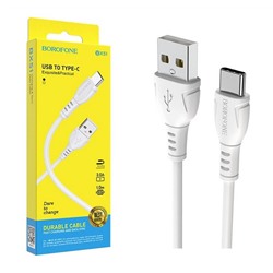 Кабель USB - TypeC BOROFONE BX51 (белый) 1м