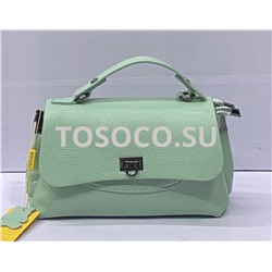 059-2 green сумка Wifeore натуральная кожа 14х25х9