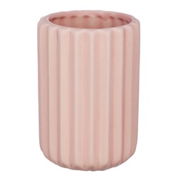 VETTA Стакан для зубных щеток и пасты "Солнце", керамика, нежно-розовый