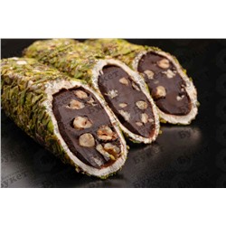Лукум Hacibaba 338 Шоколадная паста с фундуком в лепестках фисташки 2,5 кг 1/6
