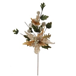 Цветок искусственный "Пуансеттия", L20 W15 H68 см