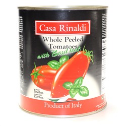 Помидоры очищенные в томатном соке с базиликом Casa Rinaldi 3 кг