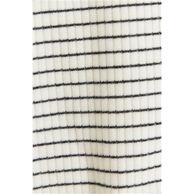 River Island Girls High Neck Stripe Rib Tank