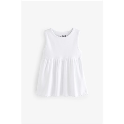 Peplum Ribbed Vest (3mths-7yrs)