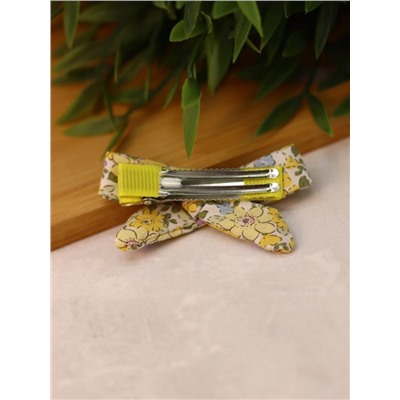 Набор заколок для волос "Flower bows", yellow, 2 шт. в наборе