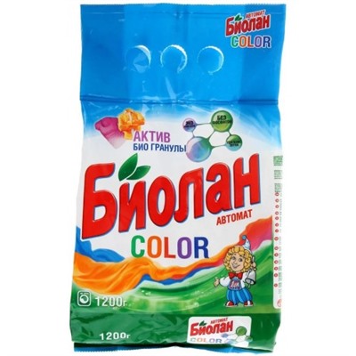 Стиральный порошок автомат Биолан Color, 1,2 кг