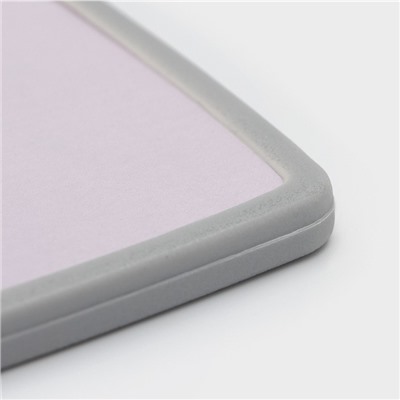 Доска разделочная пластиковая Доляна «Гранит», прямоугольная, 30×20 см, цвет серый