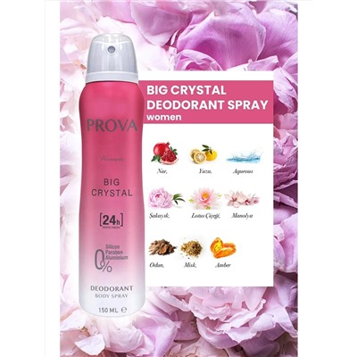 Женские духи Prova Mixed Big Crystal EDP 120 мл и дезодорант 150 мл