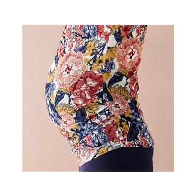 esmara® Damen Umstands-T-Shirt, mit seitlicher Raffung für den wachsenden Babybauch