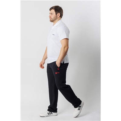 Спортивные брюки М-1237: Тёмно-синий / Красный